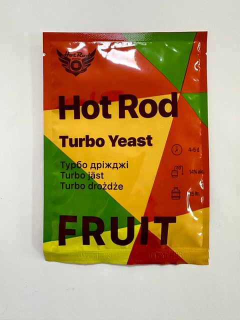 Hot Rod Fruit Turbo Yeast (спиртові дріжджі з фруктів) 12961 фото